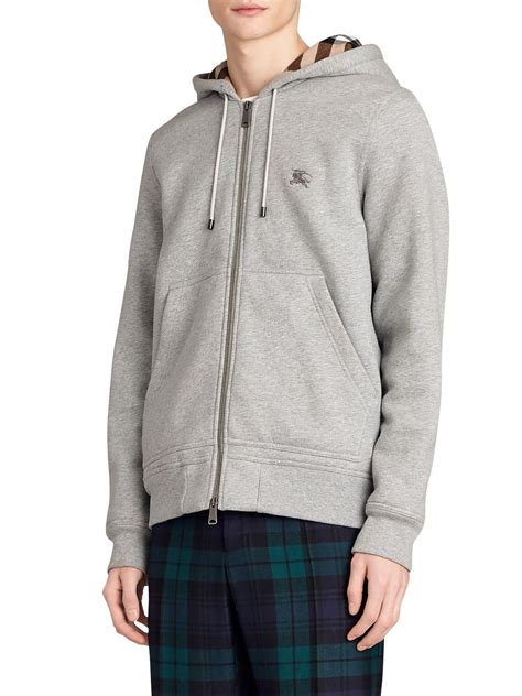 burberry grey zip up|burberry grey zip up hoodie.